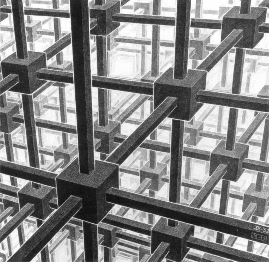 Cubic Space Division by Escher